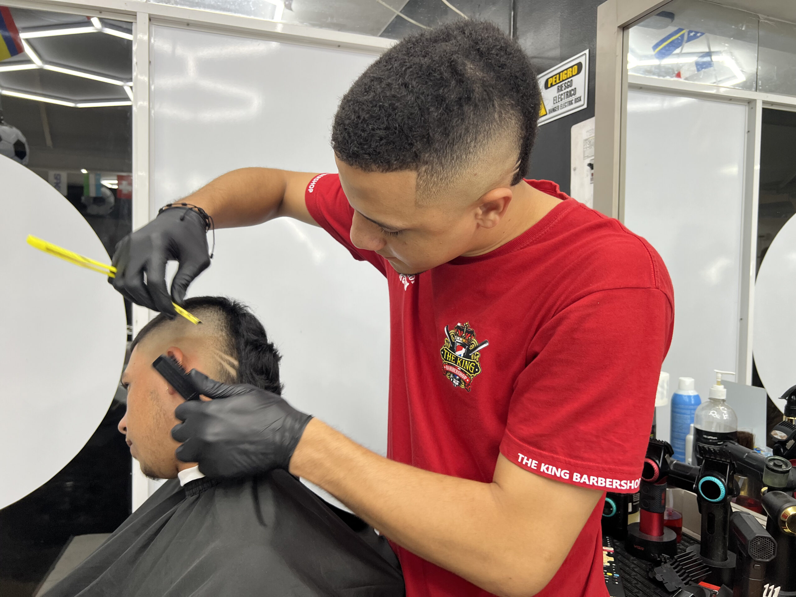 Corte realizado en Rey Barber
